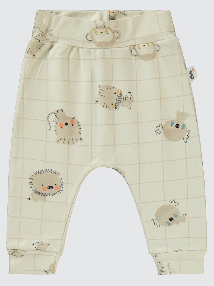 Civil Baby Fun Animals Baskılı 6-18 Tek Alt Bebe - Kahverengi