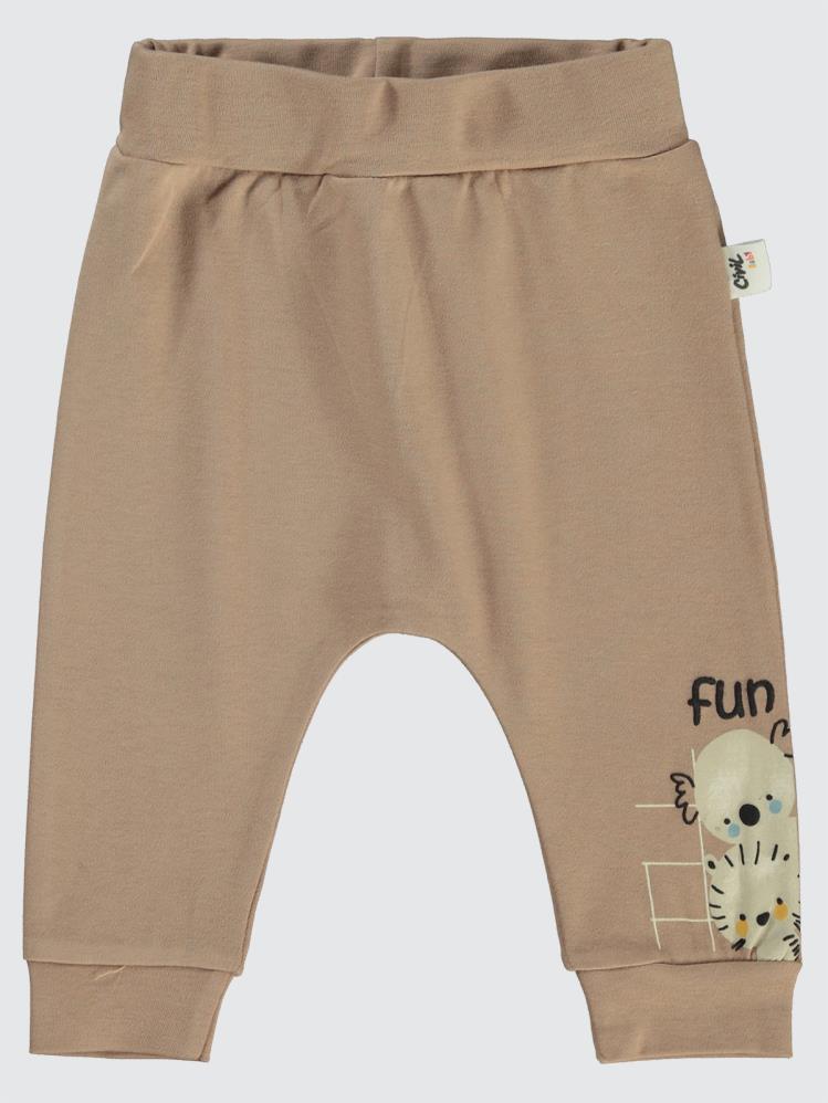 Civil Baby Fun Animals Baskılı 6-18 Tek Alt Bebe - Kahverengi