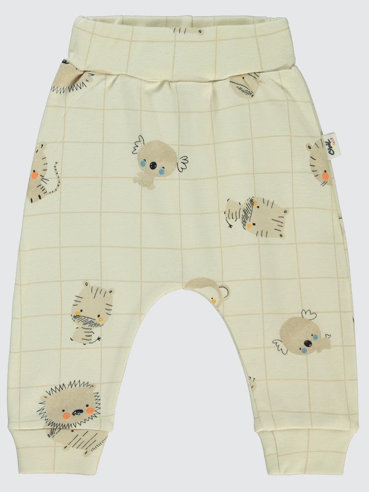 Civil Baby Fun Animals Baskılı 6-18 Tek Alt Bebe - Hardal