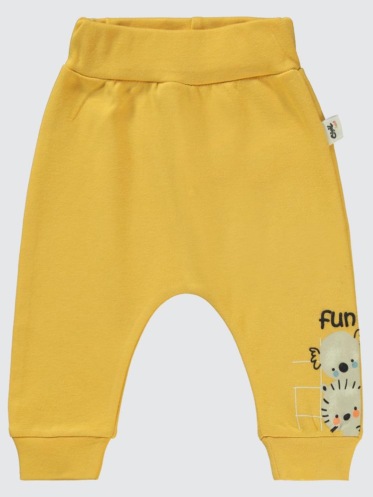Civil Baby Fun Animals Baskılı 6-18 Tek Alt Bebe - Hardal