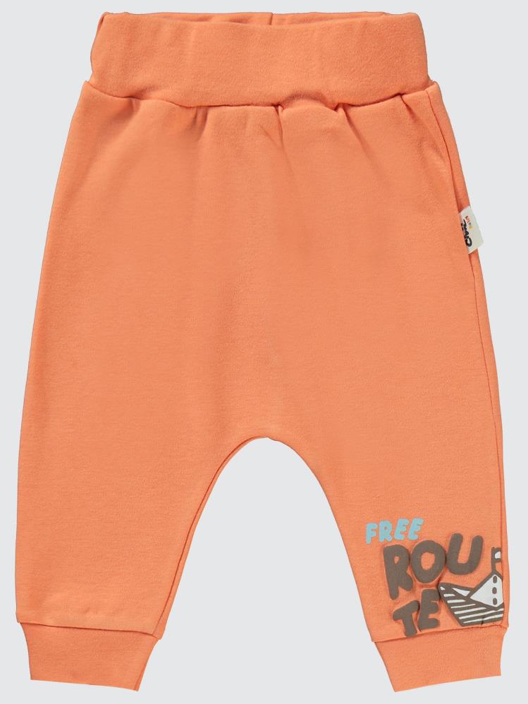 Civil Baby Colored Fıgures Baskılı 6-18 Tek Alt Bebe - Turuncu
