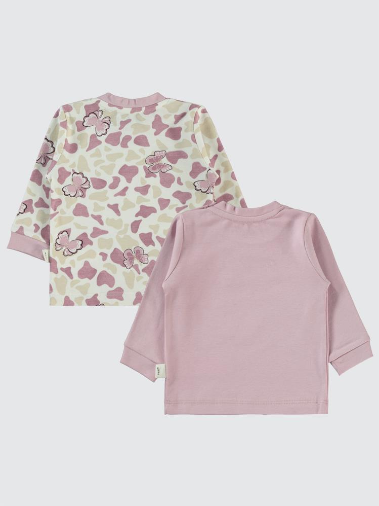 Civil Baby Butterfly Baskılı 6-18 Sweatshirt - Lila