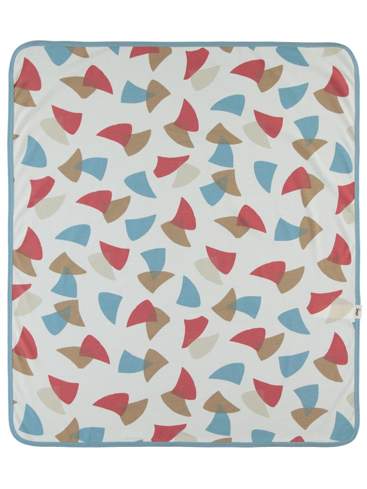 Civil Baby Colored Fıgures Baskılı Battaniye - Mavi