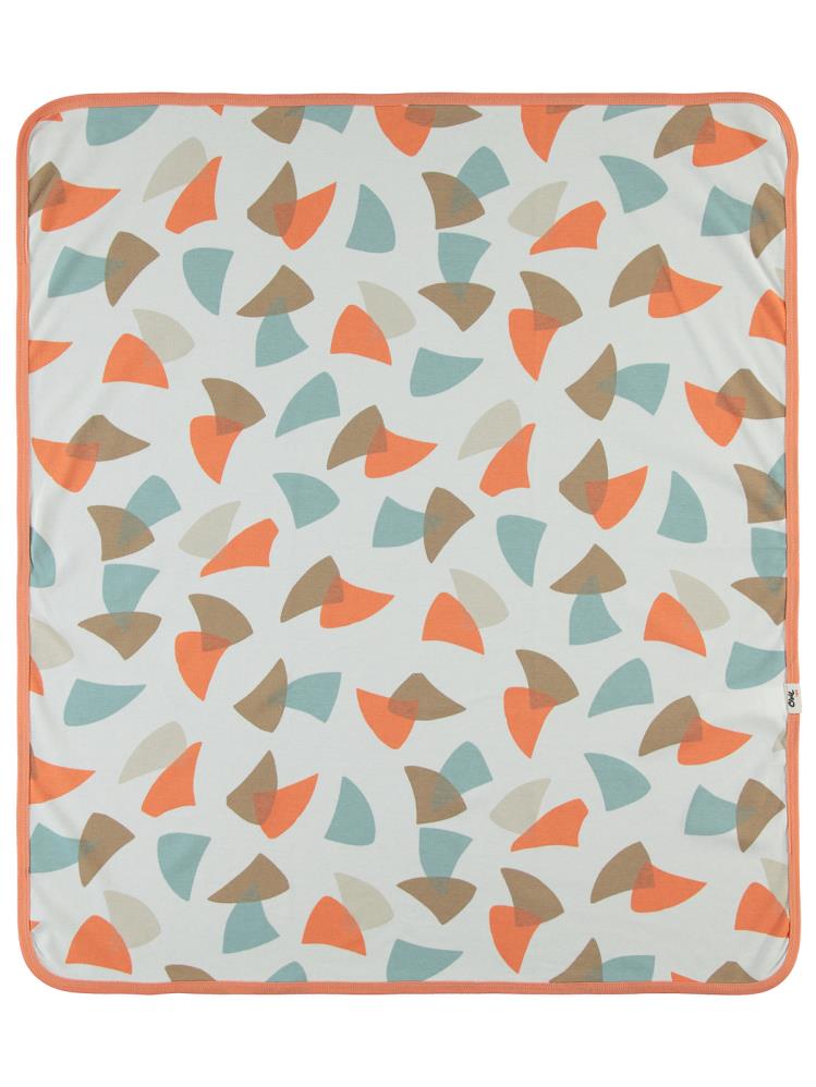 Civil Baby Colored Fıgures Baskılı Battaniye - Turuncu