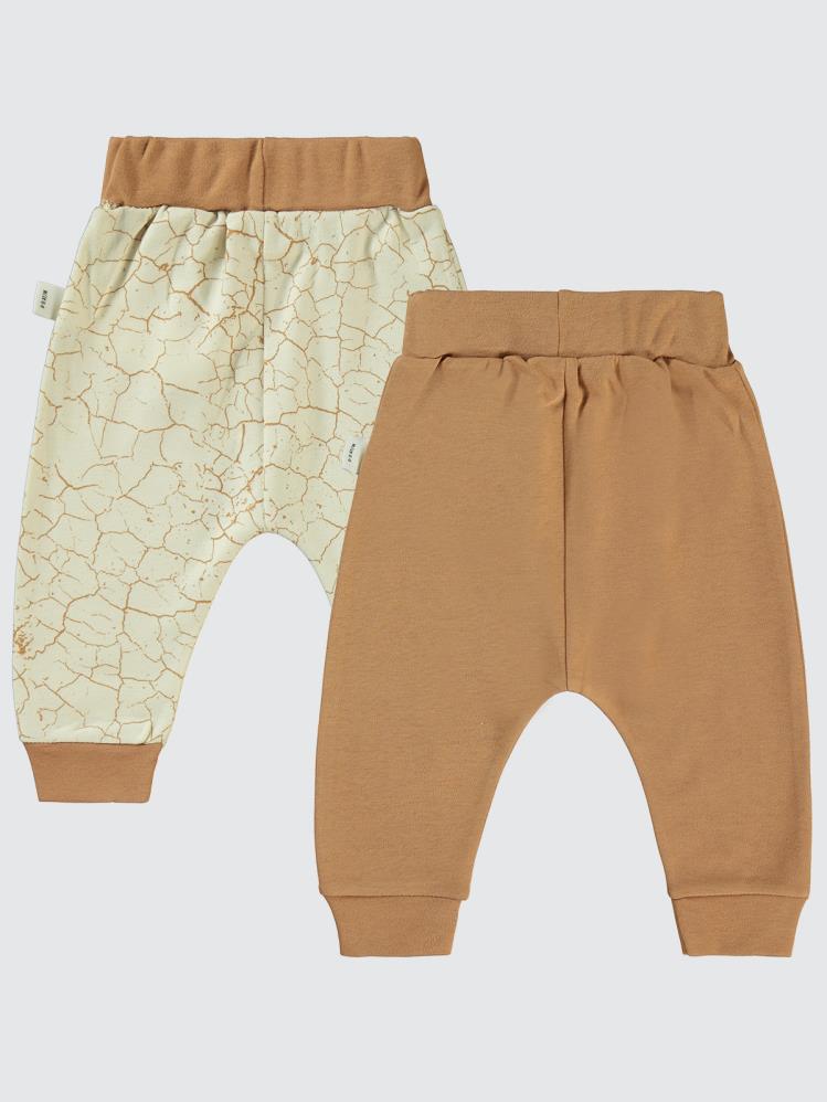 Civil Baby Crack Pattern Baskılı 6-18 Tek Alt Bebe - Kahverengi