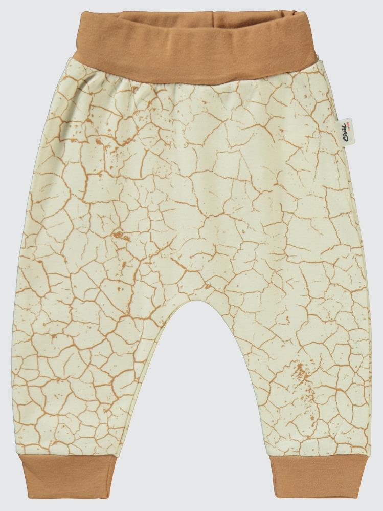 Civil Baby Crack Pattern Baskılı 6-18 Tek Alt Bebe - Kahverengi