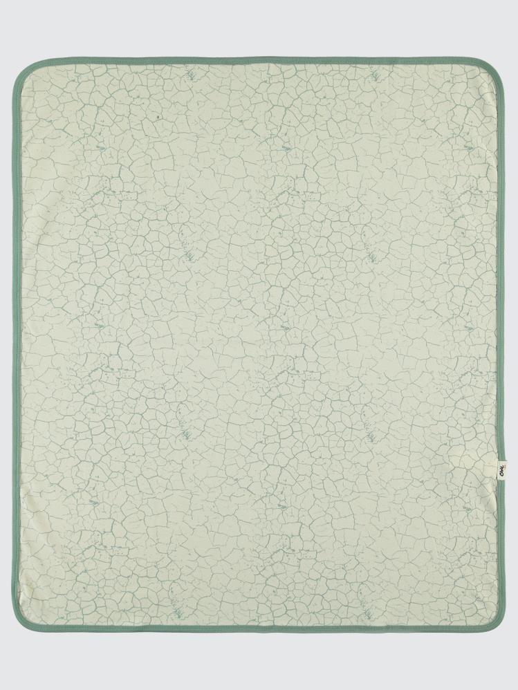 Civil Baby Crack Pattern Baskılı Battaniye - Yeşil