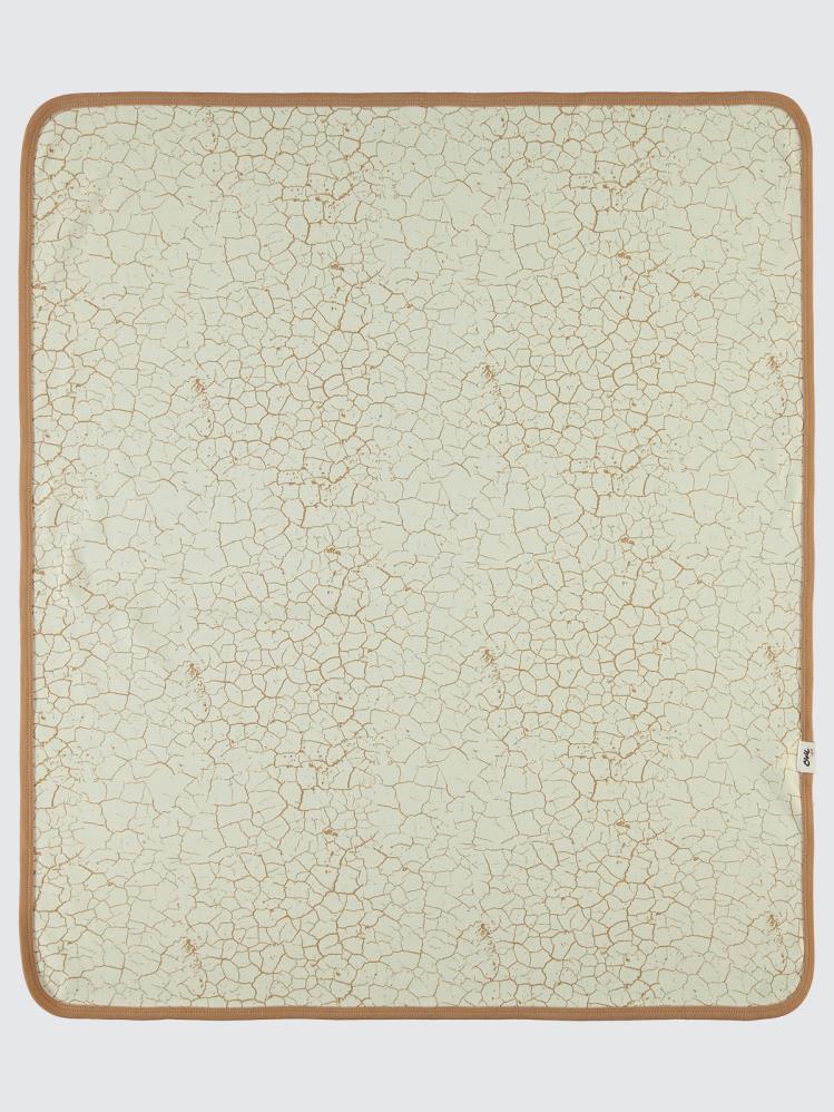 Civil Baby Crack Pattern Baskılı Battaniye - Kahverengi