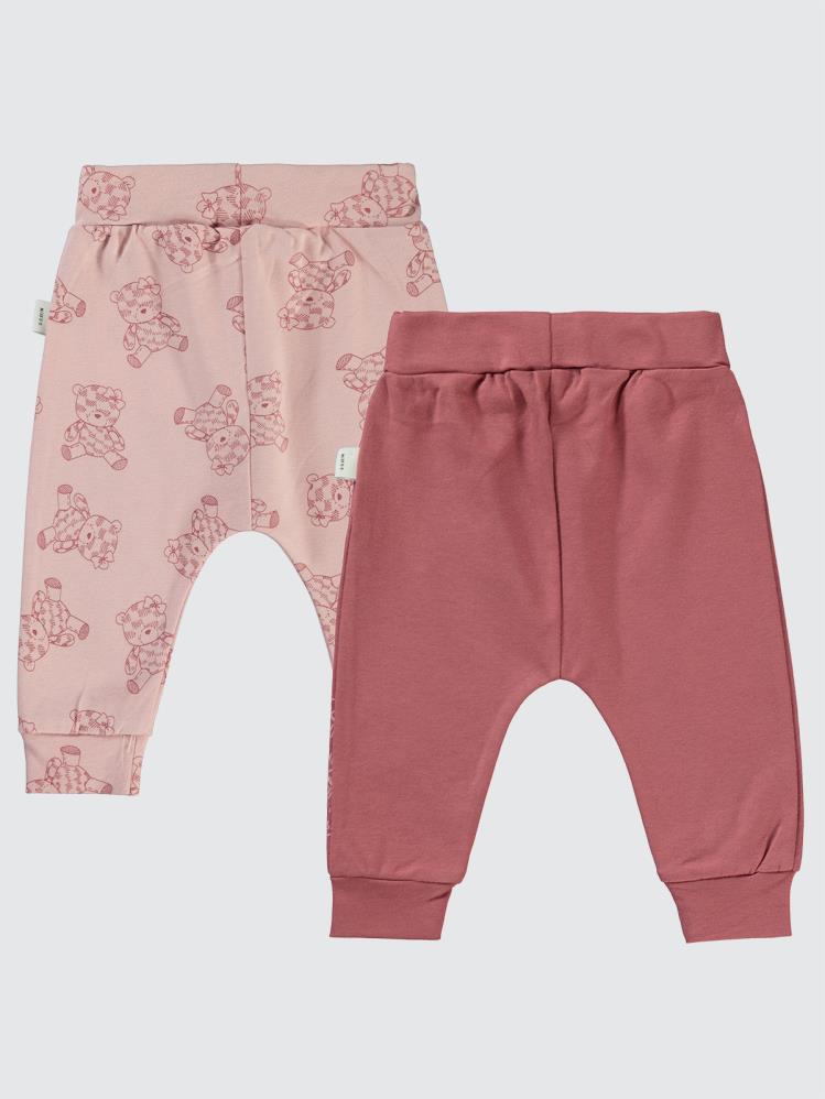 Civil Baby Cute Bear Baskılı 6-18 Tek Alt Bebe - Bordo