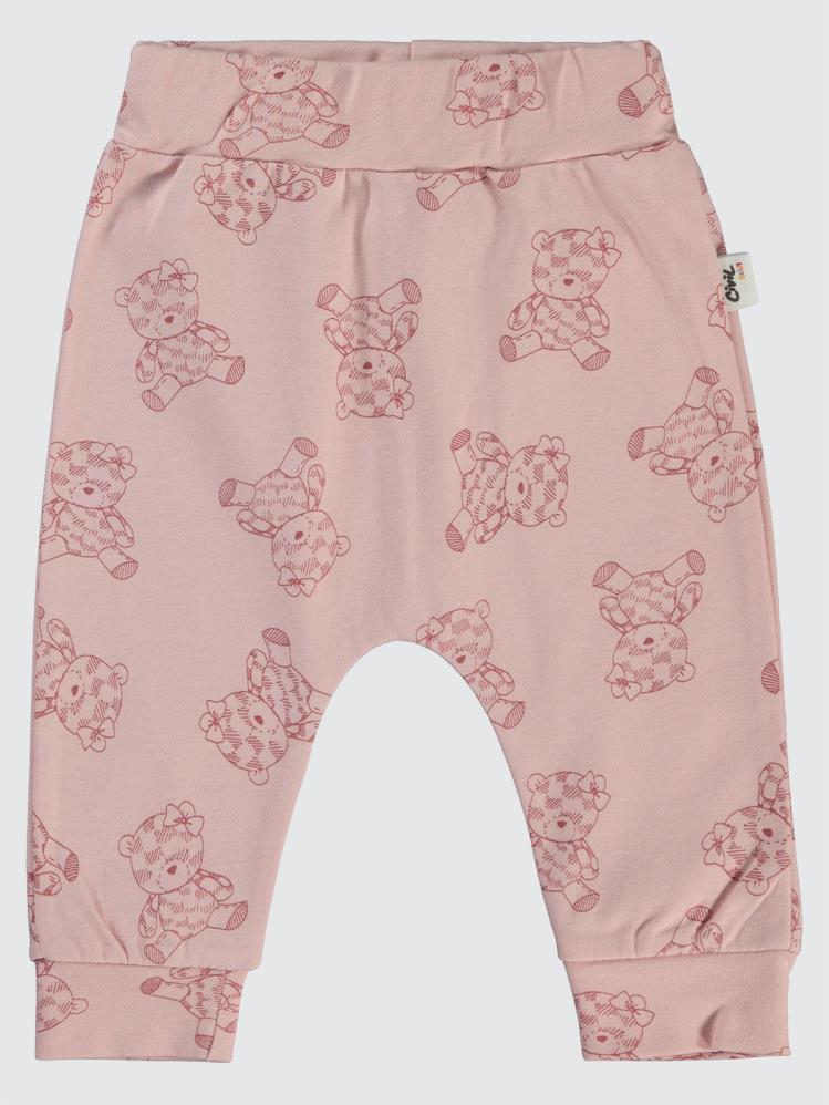 Civil Baby Cute Bear Baskılı 6-18 Tek Alt Bebe - Bordo