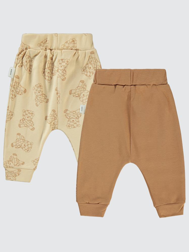 Civil Baby Cute Bear Baskılı 6-18 Tek Alt Bebe - Kahverengi