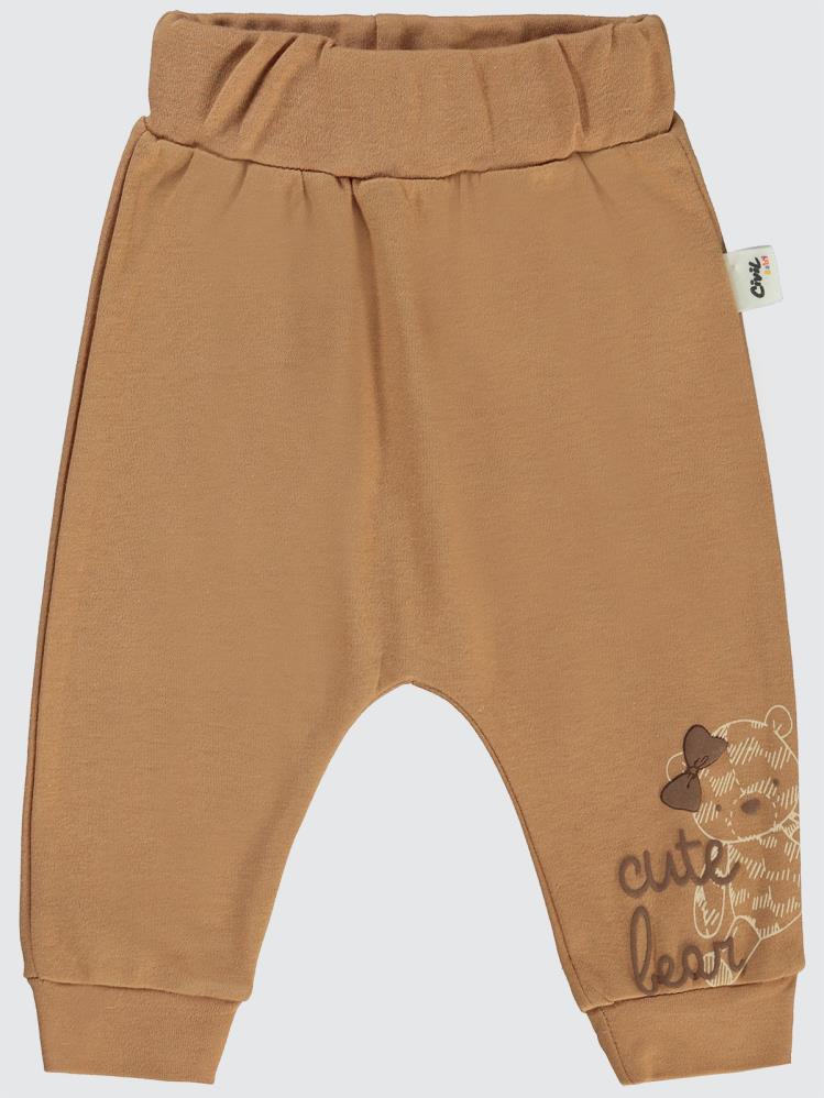 Civil Baby Cute Bear Baskılı 6-18 Tek Alt Bebe - Kahverengi