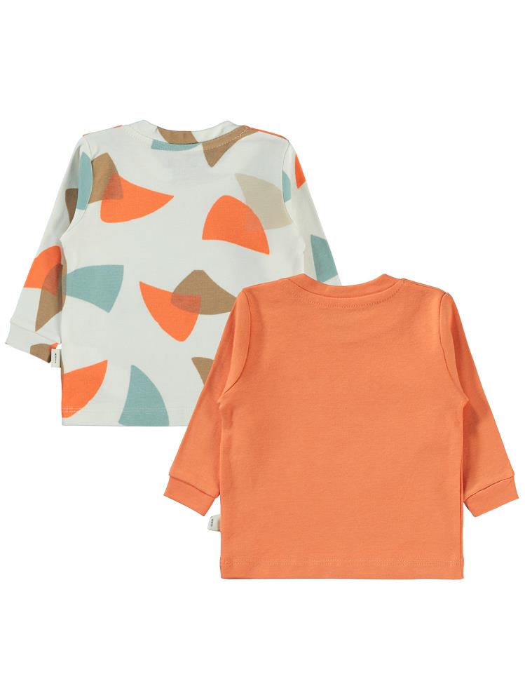 Civil Baby Colored Fıgures Baskılı 6-18 Sweatshirt - Turuncu