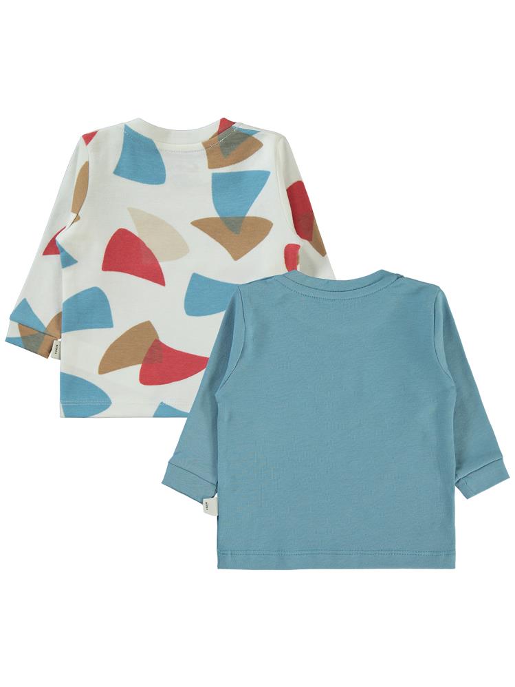 Civil Baby Colored Fıgures Baskılı 6-18 Sweatshirt - Mavi