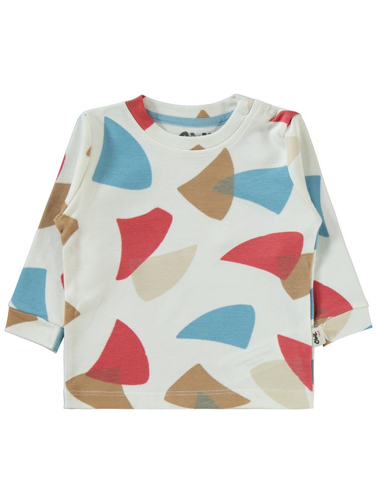 Civil Baby Colored Fıgures Baskılı 6-18 Sweatshirt - Mavi