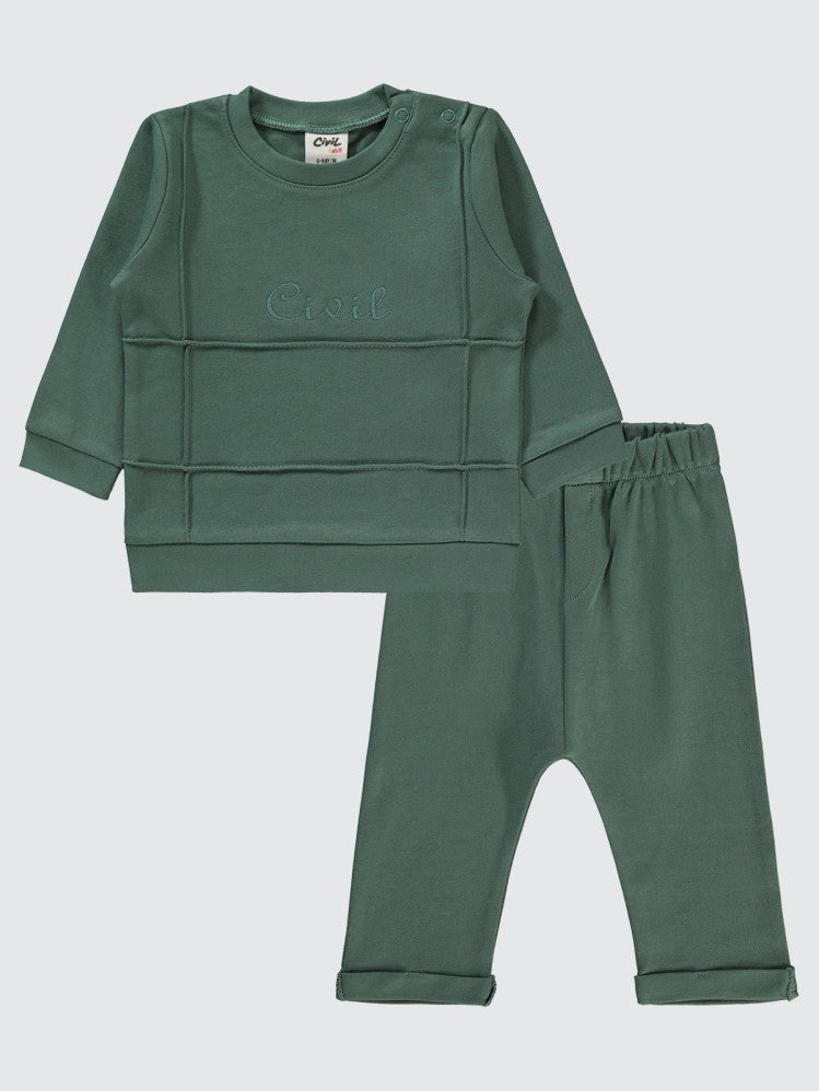 Civil Baby Civil Nakışlı 6-18 Ay Takım - Yeşil
