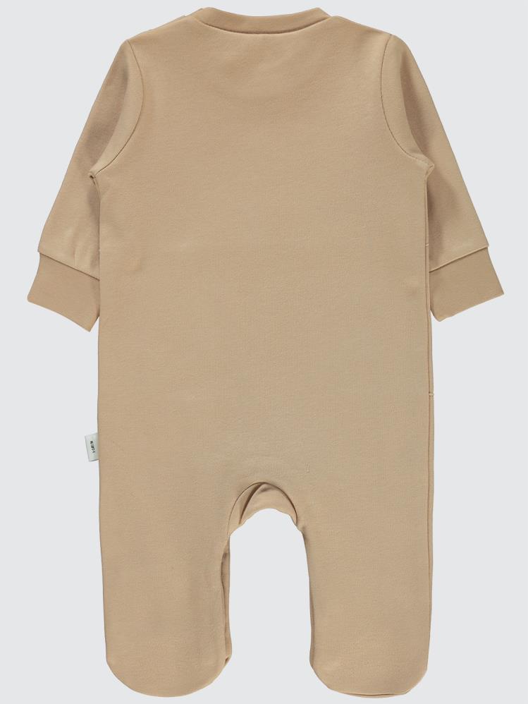 Civil Baby Civil Nakışlı 1-6 Ay Tulum - Bej