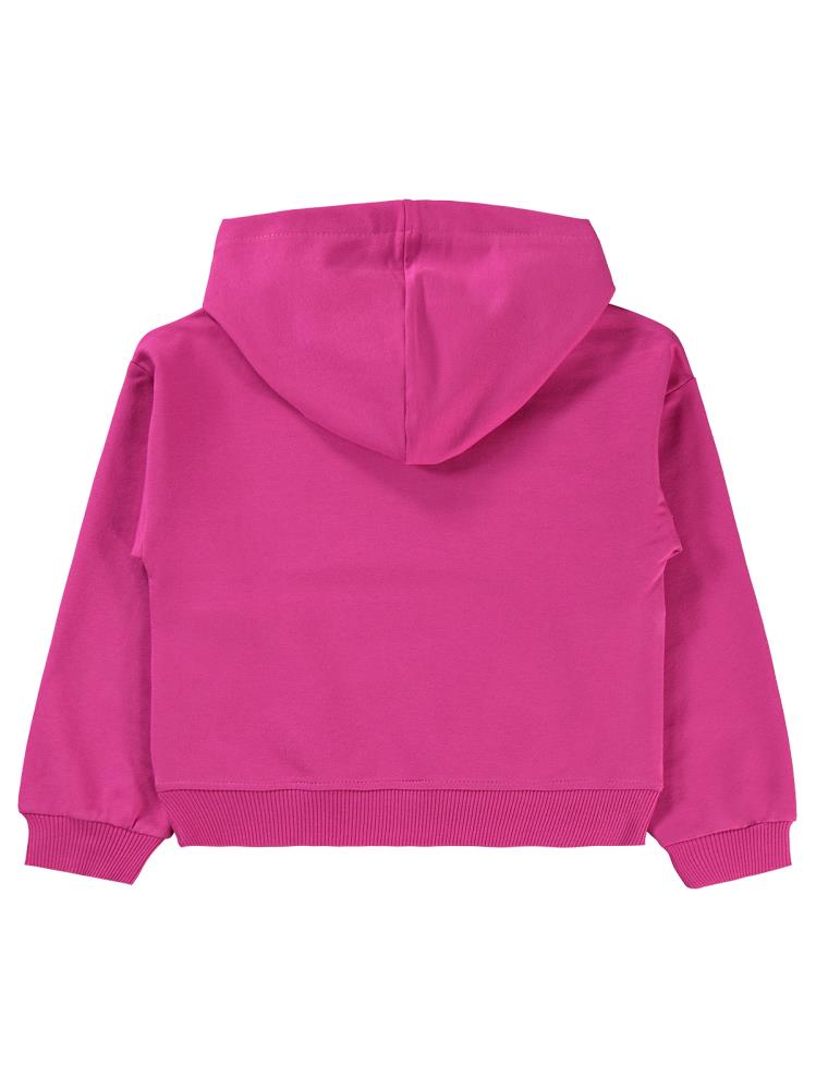 Civil Girls Sandiego Baskılı 6-9 Yaş Sweatshirt - Fusya