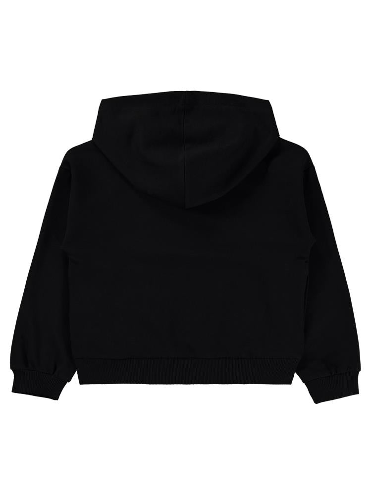 Civil Girls Sandiego Baskılı 6-9 Yaş Sweatshirt - Siyah