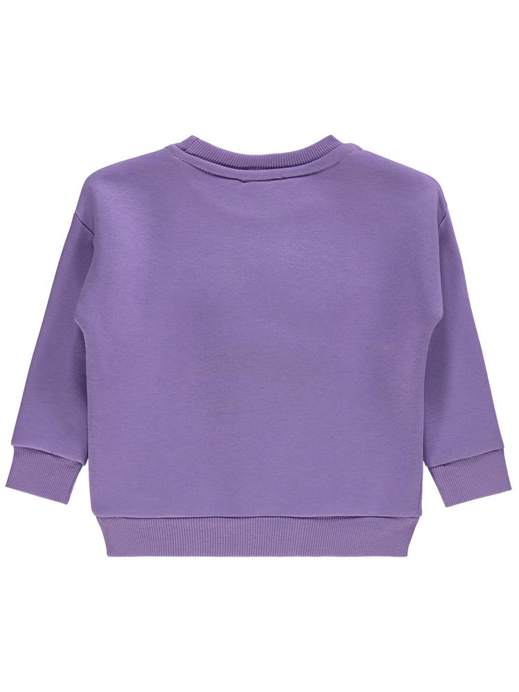 Civil Girls Mobil Papatya 2-5 Yaş Sweatshirt - Lila