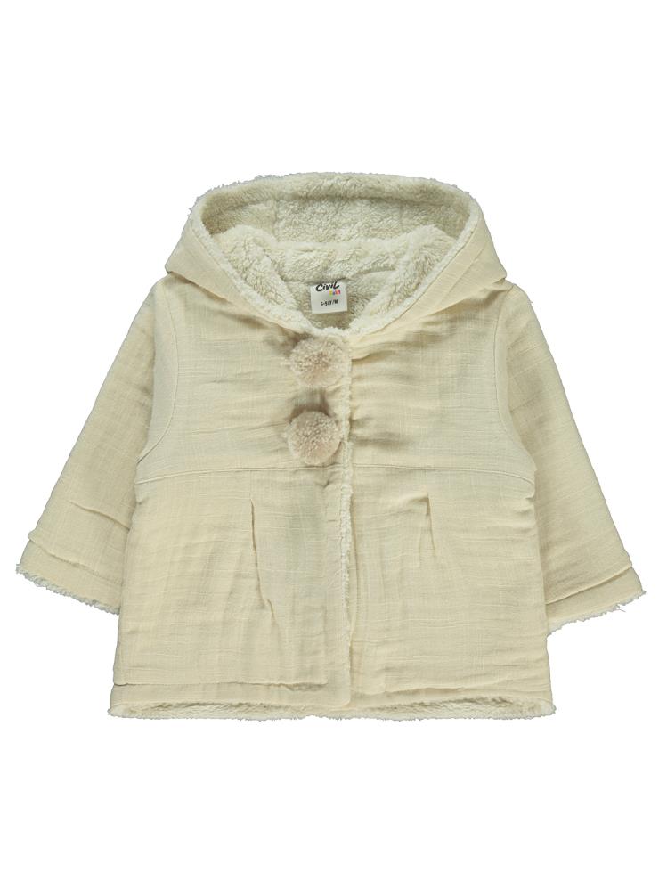 Civil Baby Ponponlu 6-18 Ay Mont - Ekru