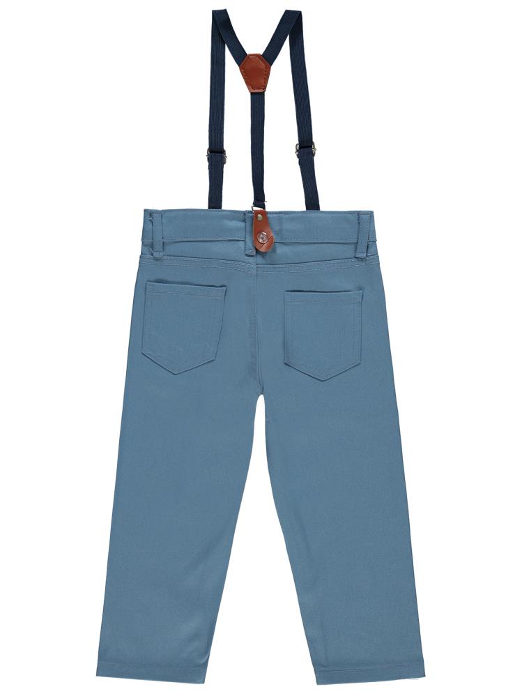 Civil Boys Slopet Askılı 2-5 Yaş Pantolon - Mavi