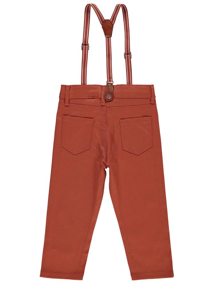 Civil Boys Slopet Askılı 2-5 Yaş Pantolon - Turuncu