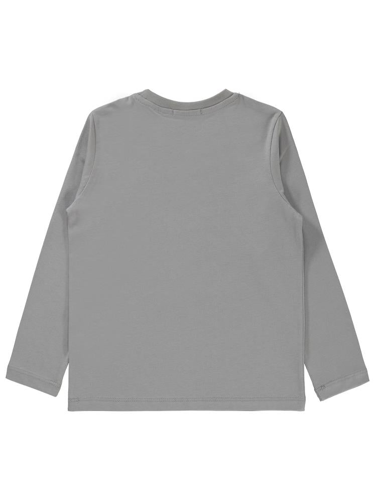 Batman Baskılı 6-9 Yaş Sweatshirt - Gri