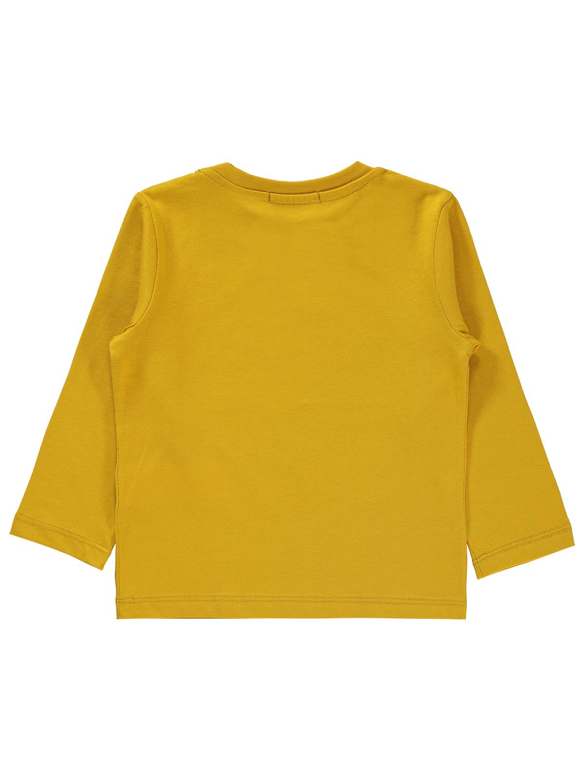 Batman Baskılı Sweatshirt | 2 İp Uzun Kol Bisiklet Yaka Baskılı | Okul Kreş ve Günlük Kullanım - Hardal