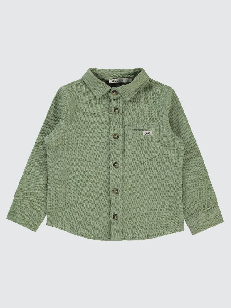 Civil Boys Desıgn Armalı 2-5 Yaş Gömlek - Haki