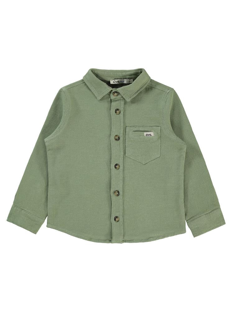 Civil Boys Desıgn Armalı 2-5 Yaş Gömlek - Haki