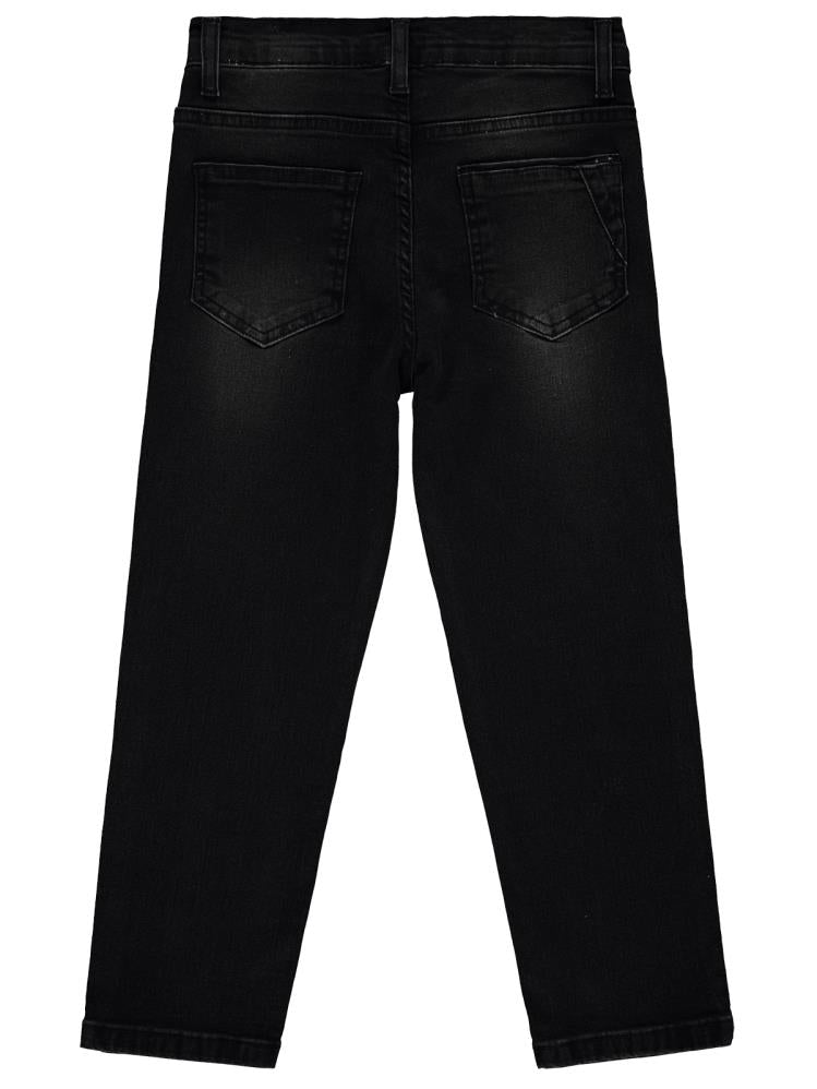 Civil Boys Beş Cep Taşlamalı 10-13 Yaş Pantolon - Siyah