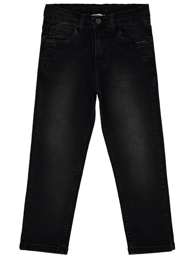 Civil Boys Beş Cep Taşlamalı 10-13 Yaş Pantolon - Siyah