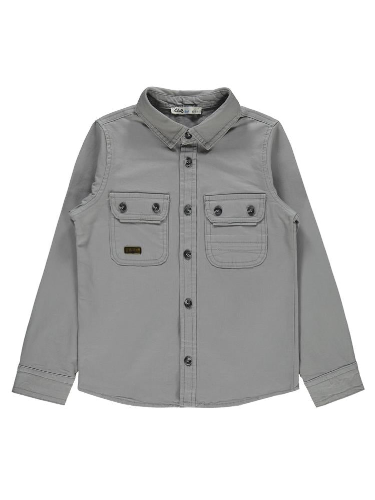 Civil Boys Cebi Armalı 6-9 Yaş Gömlek - Gri