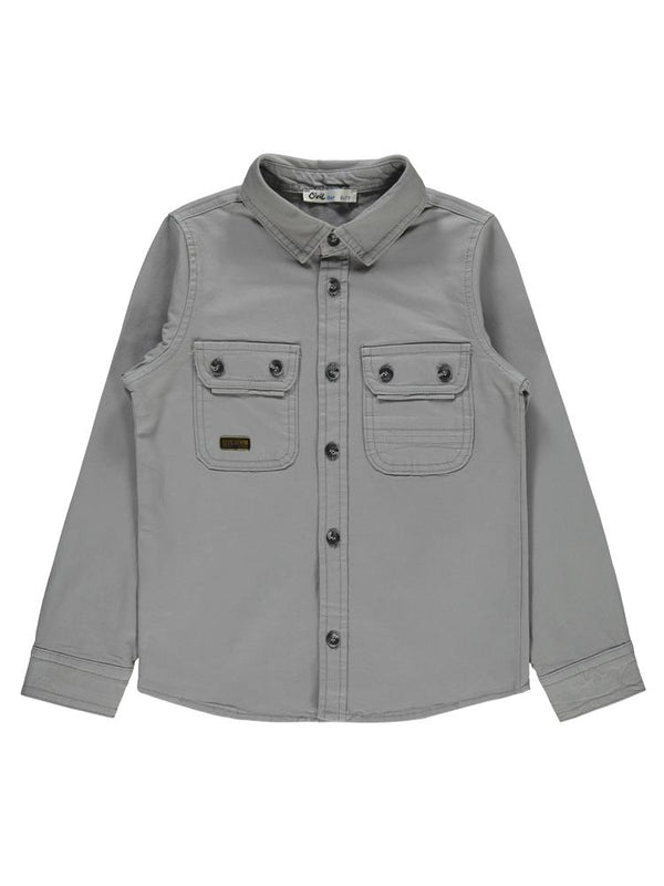 Civil Boys Cebi Armalı 6-9 Yaş Gömlek - Gri