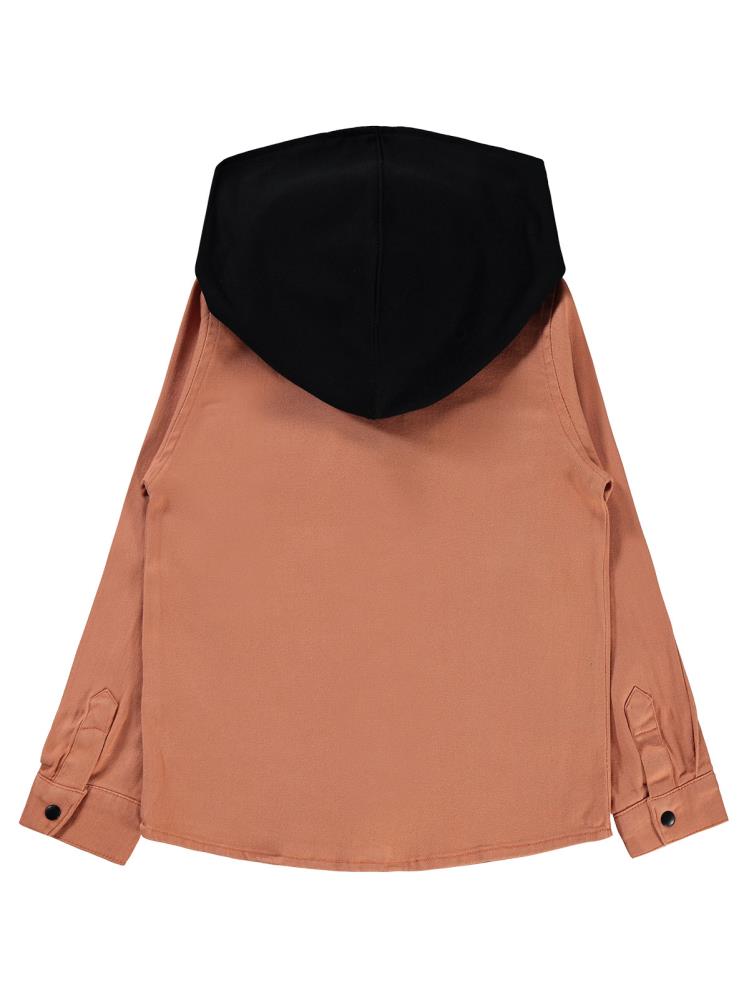 Civil Boys Kapşonlu 10-13 Yaş Gömlek - Turuncu