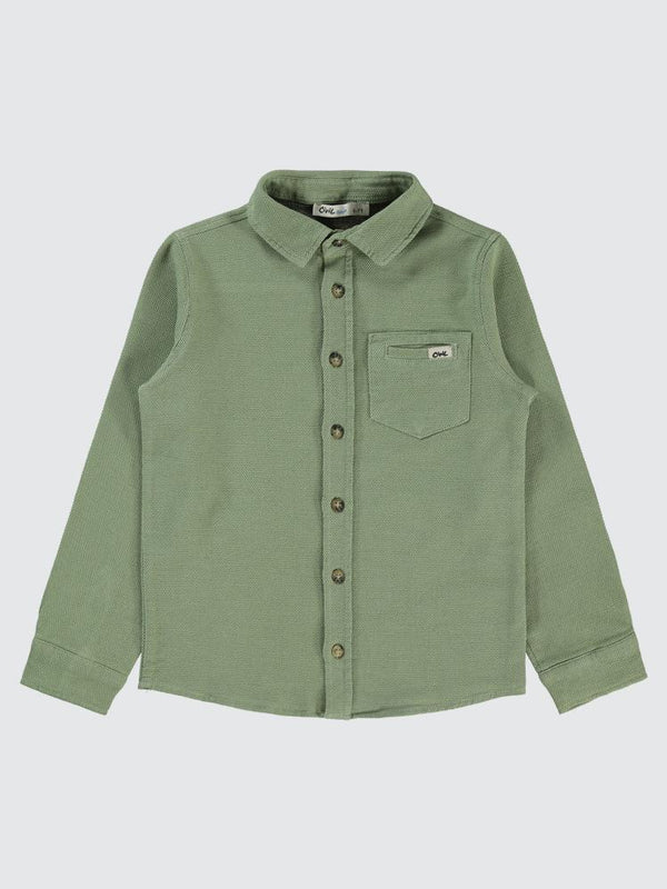 Civil Boys Desıgn Armalı 10-13 Yaş Gömlek - Haki