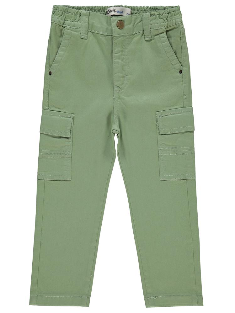 Civil Boys Kargo Cepli 2-5 Yaş Pantolon - Haki