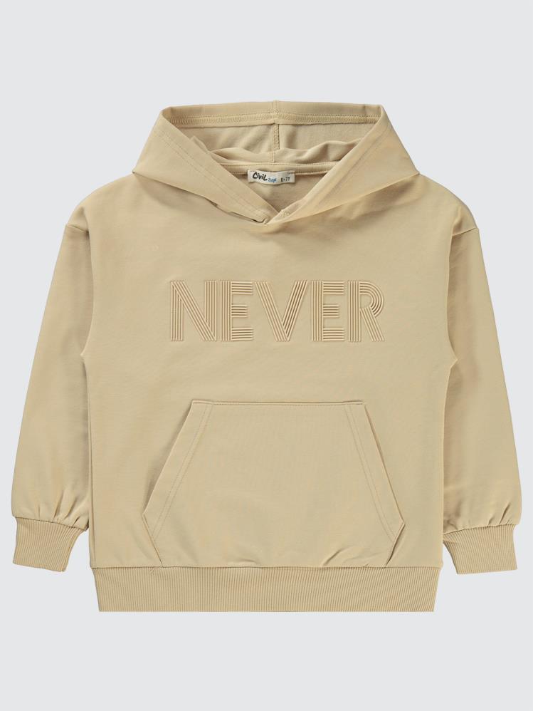 Civil Boys Neber Baskılı 10-13 Yaş Sweatshirt - Bej