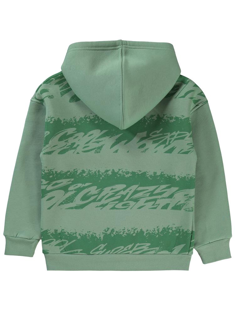 Civil Boys Your Baskılı 6-9 Yaş Sweatshirt - Yeşil