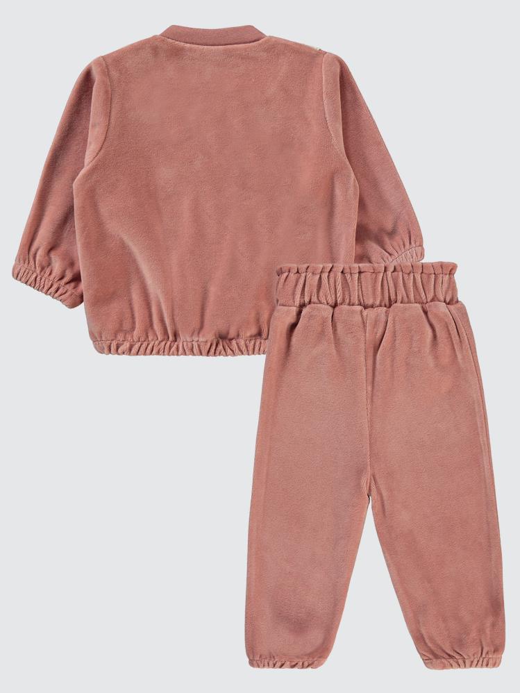 Civil Baby Dantel Yaka 6-18 Ay Takım - Pudra