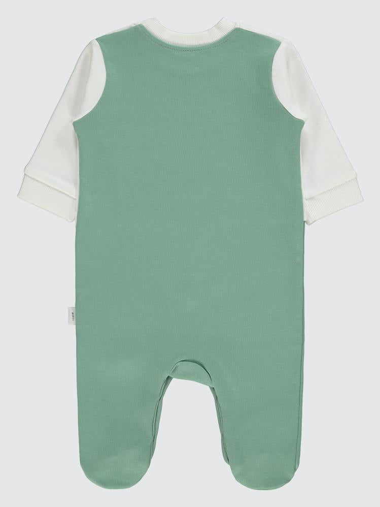 Civil Baby Kaplan Baskılı 1-9 Ay Tulum - Haki