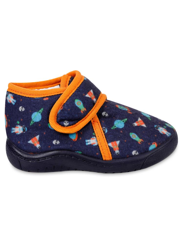 Civil Uzay Tema Baskılı 21-26 Numara Panduf - Lacivert