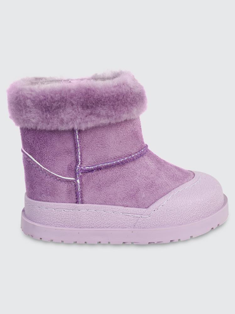 Civil Boots Süet 22-26 Numara Bot - Lila