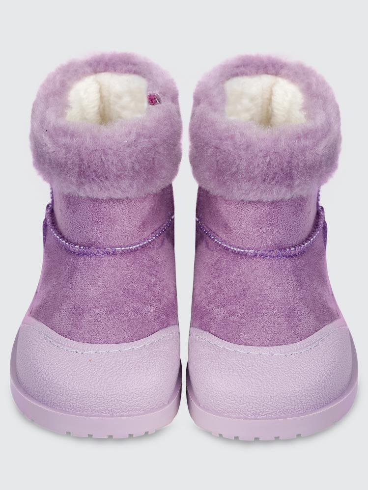 Civil Boots Süet 22-26 Numara Bot - Lila