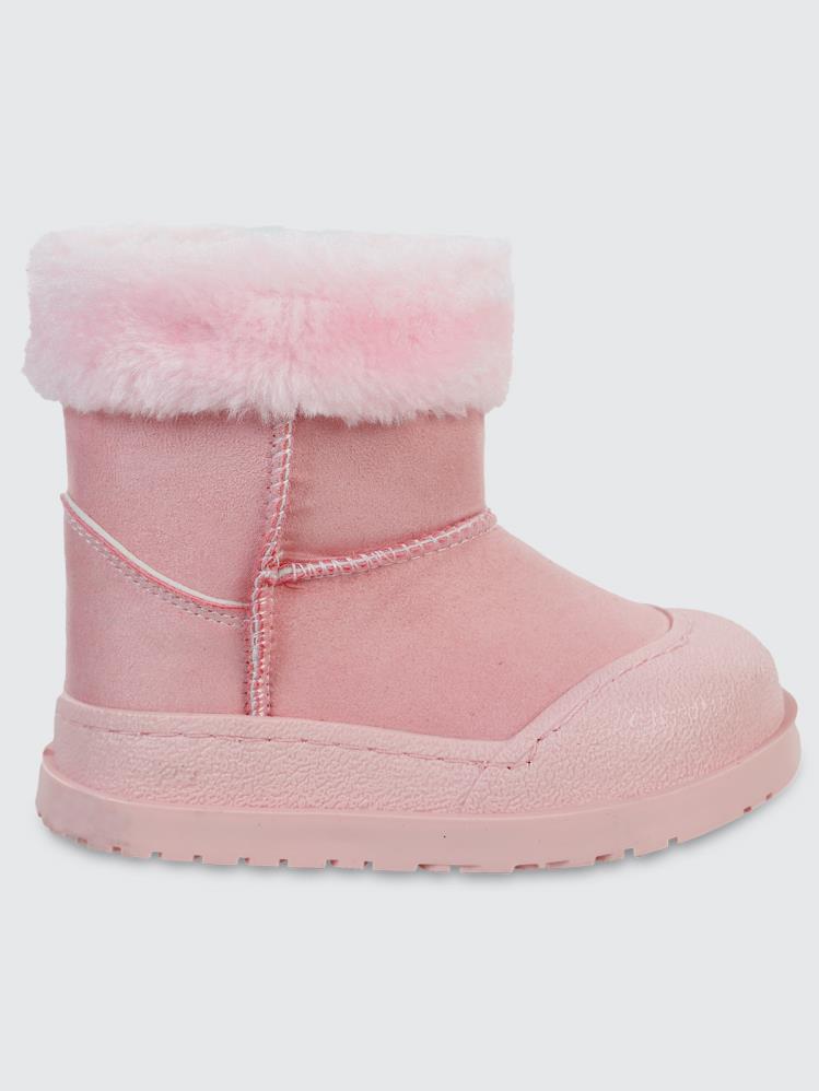 Civil Boots Süet 22-26 Numara Bot - Pembe