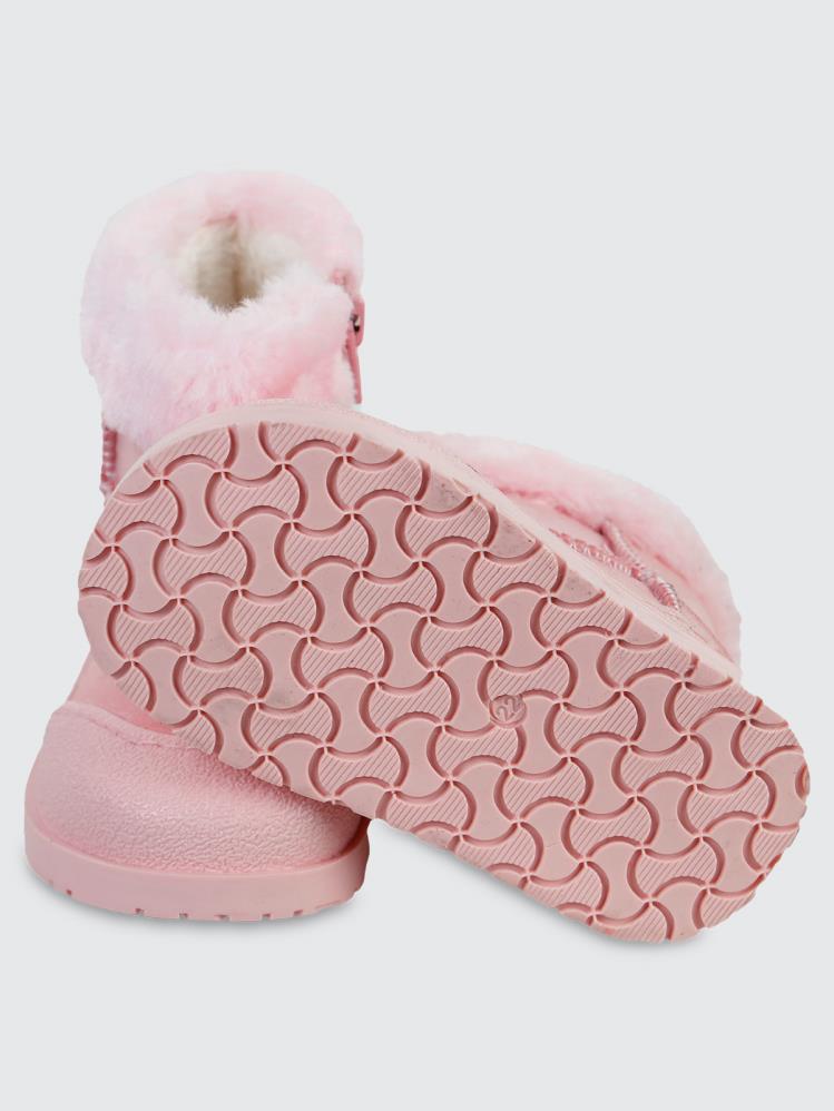 Civil Boots Süet 22-26 Numara Bot - Pembe