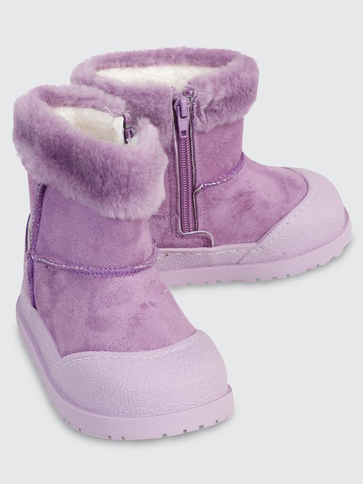 Civil Boots Süet 27-31 Numara Bot - Lila