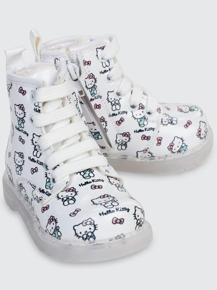 Hello Kitty Işıklı 21-25 Numara Bot - Beyaz