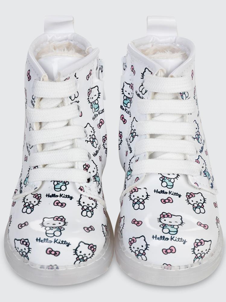 Hello Kitty Işıklı 21-25 Numara Bot - Beyaz